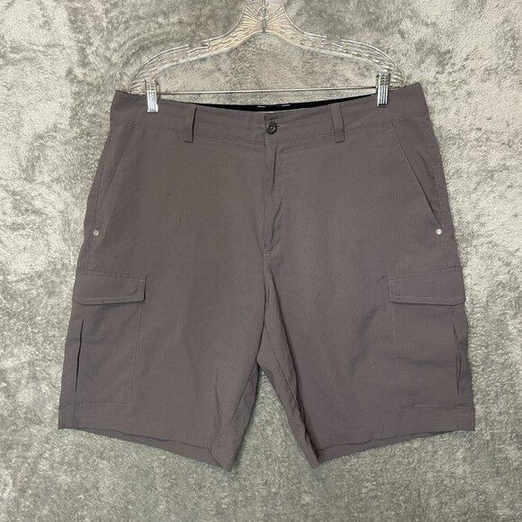 UA Under Armour Men Active Performance Hybrid Casual Flat Front Cargo Short 36 - Picture 1 of 11